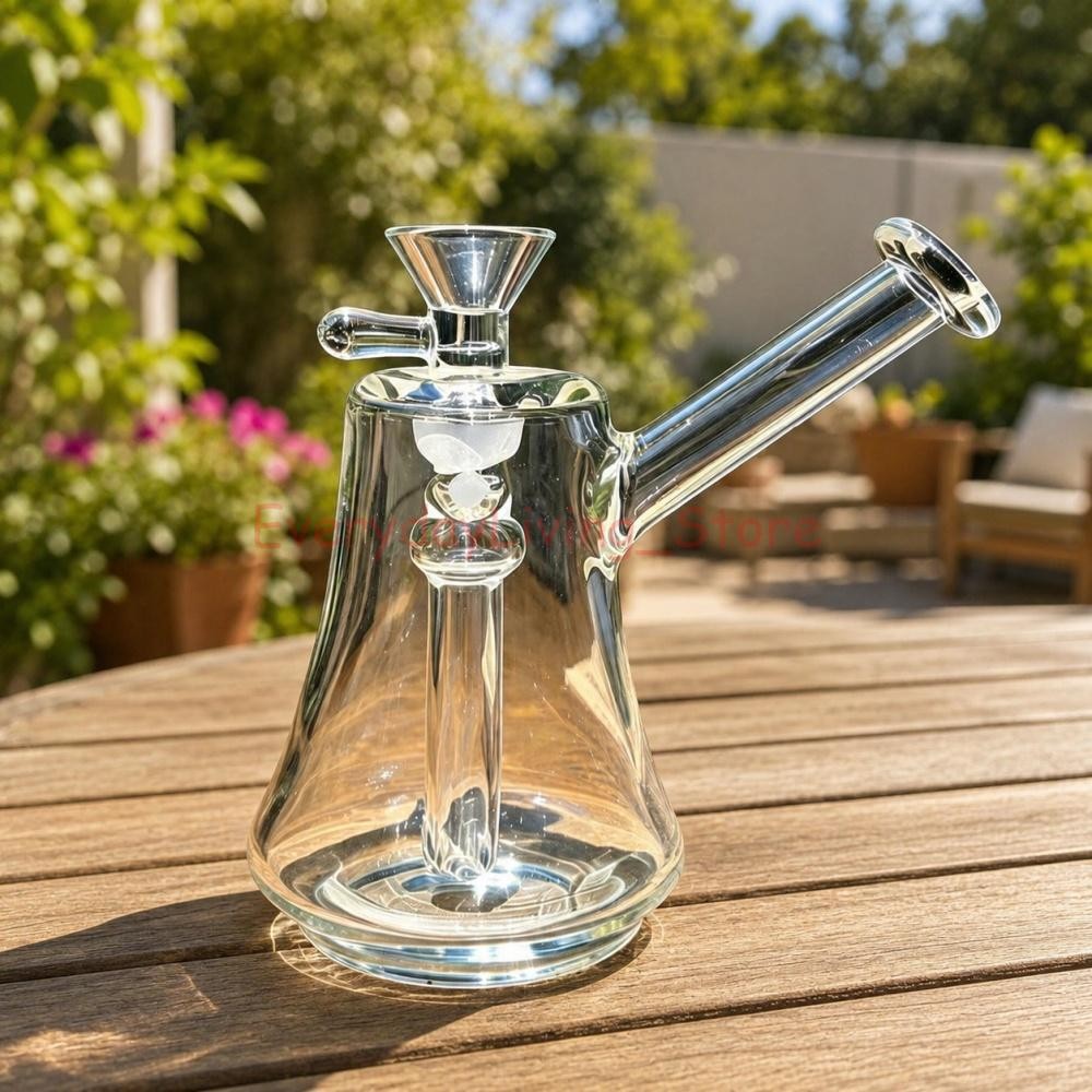 5.5″ Thick Hammer Glass Bubbler Bong Carb Hole Premium Quality Water Pipe Hookah