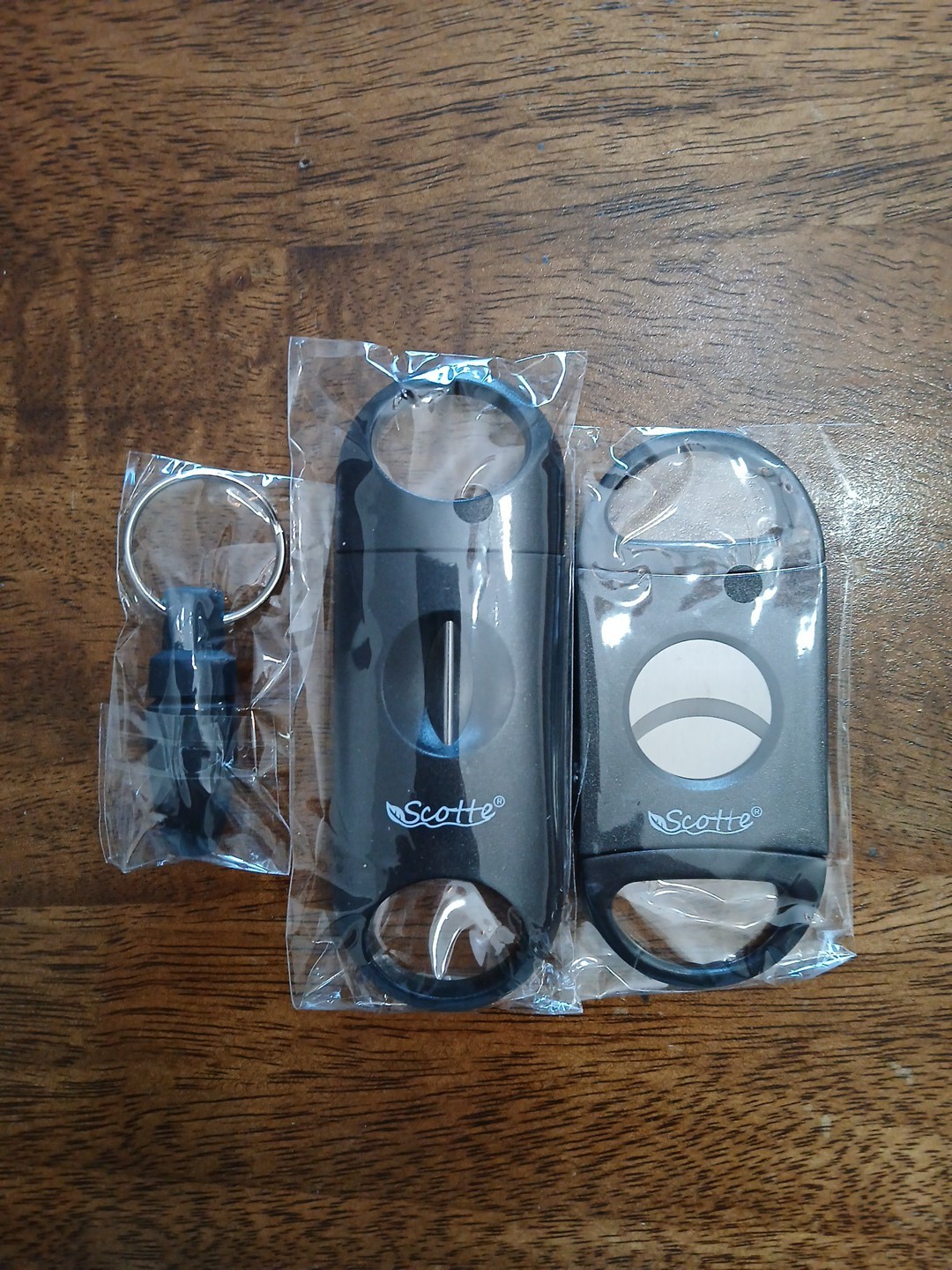 Cigar Set Classic Pocket Cigar Cutter V-Cut Sharp Stainless Steel Blade Scotte