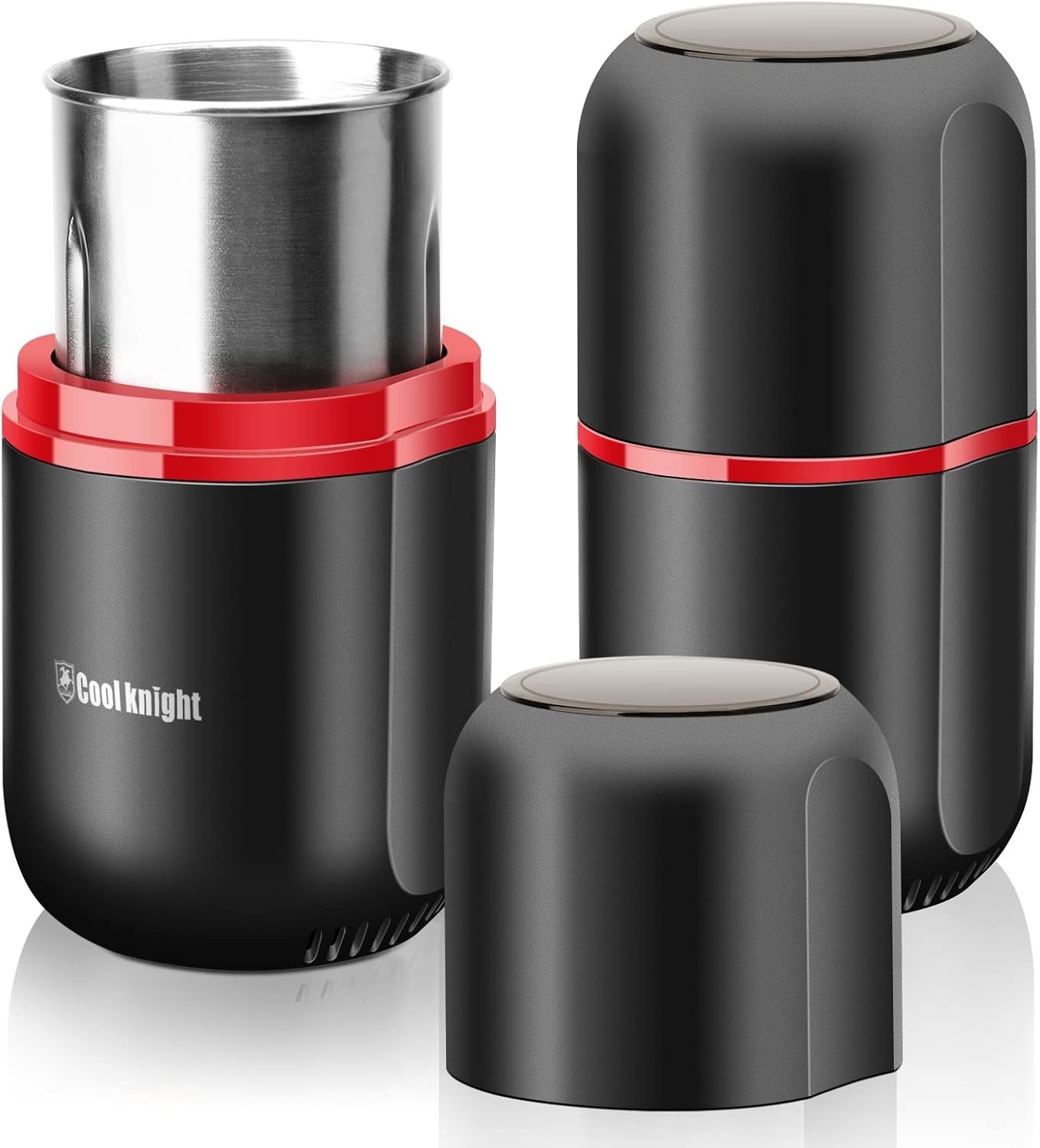 High-Performance Black Electric Grinder – Large Capacity & One-Button Operation
