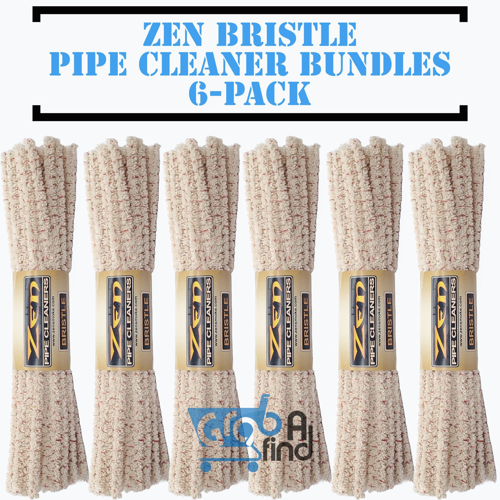 ZEN Bundles Zen Pipe Cleaners Hard Bristle 6 Pack – 44/bundle X6 / 264 count
