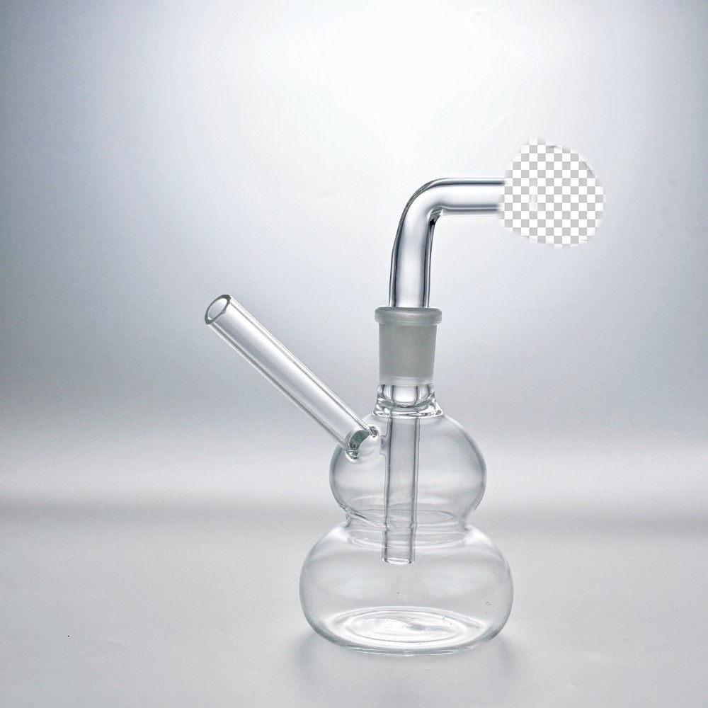 Portable 4″ Glass Bong Gourd Smoking Water Pipe Hookah Bubbler W/Tool Box SET