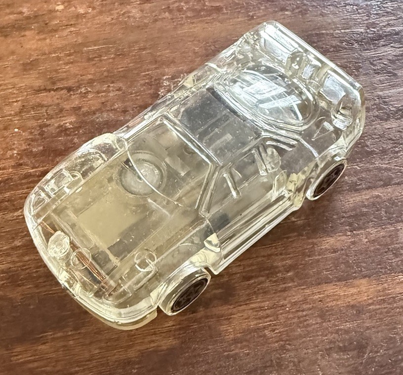Novelty Cigarette Lighter Acrylic Car Vehicle Pale Clear Transparent Y2K Works!