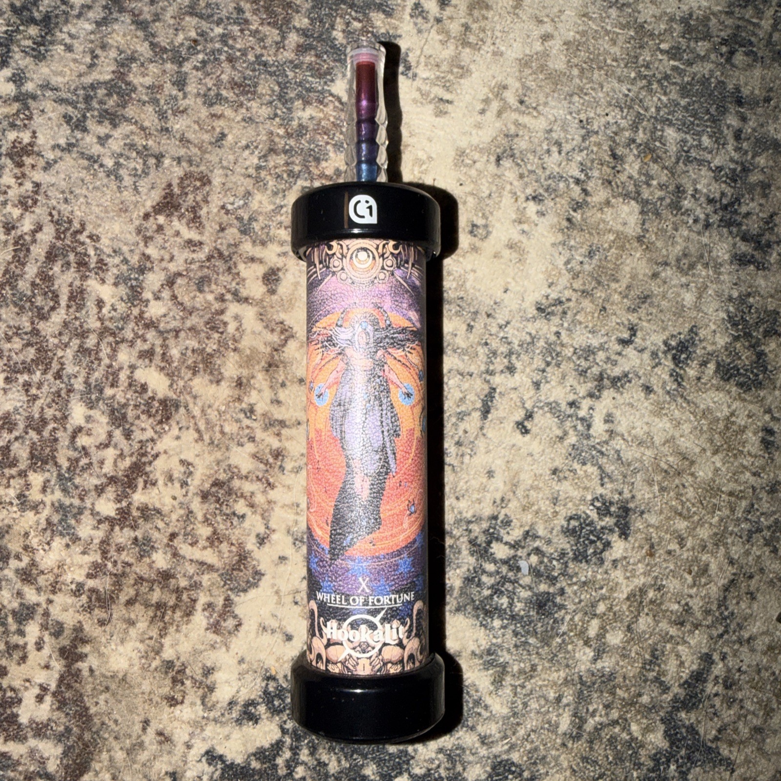 Zebra Smoke base & stem: Wheel Of Fortune Hose Handle