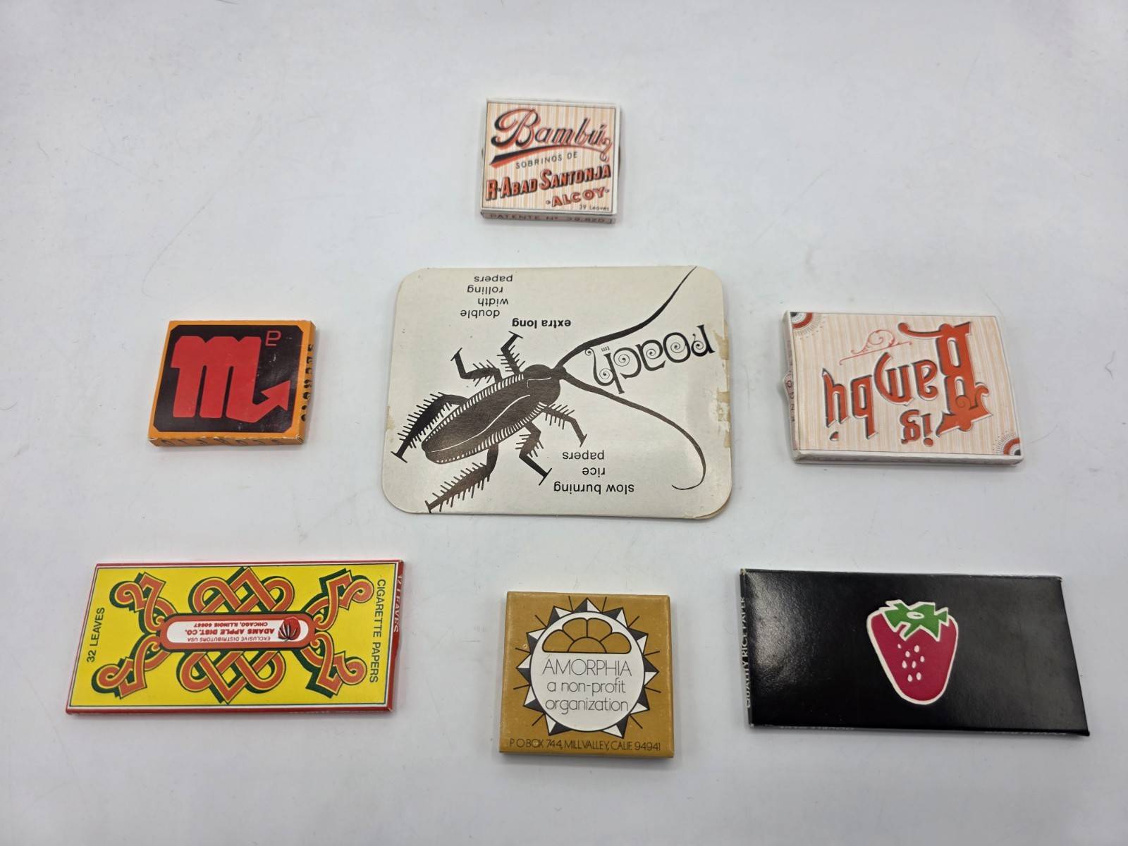 7 Packs Ultra RARE Vintage 70’s Rolling Papers Acapulco Gold Rollers Strawberry