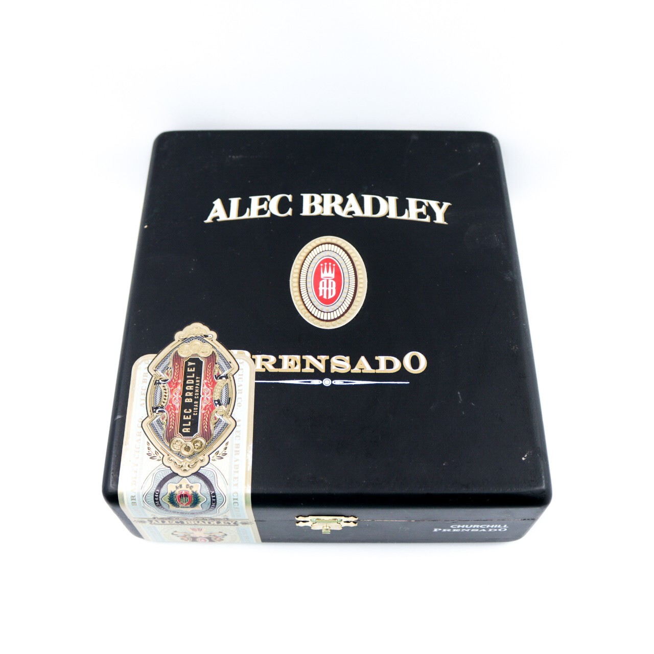 Alec Bradley Churchill Prensado Empty Wood Cigar Box 8″ x 7″ x 2.5″