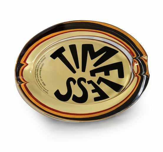 Nat Sherman Timeless Crystal Glass Ashtray – Cream – New
