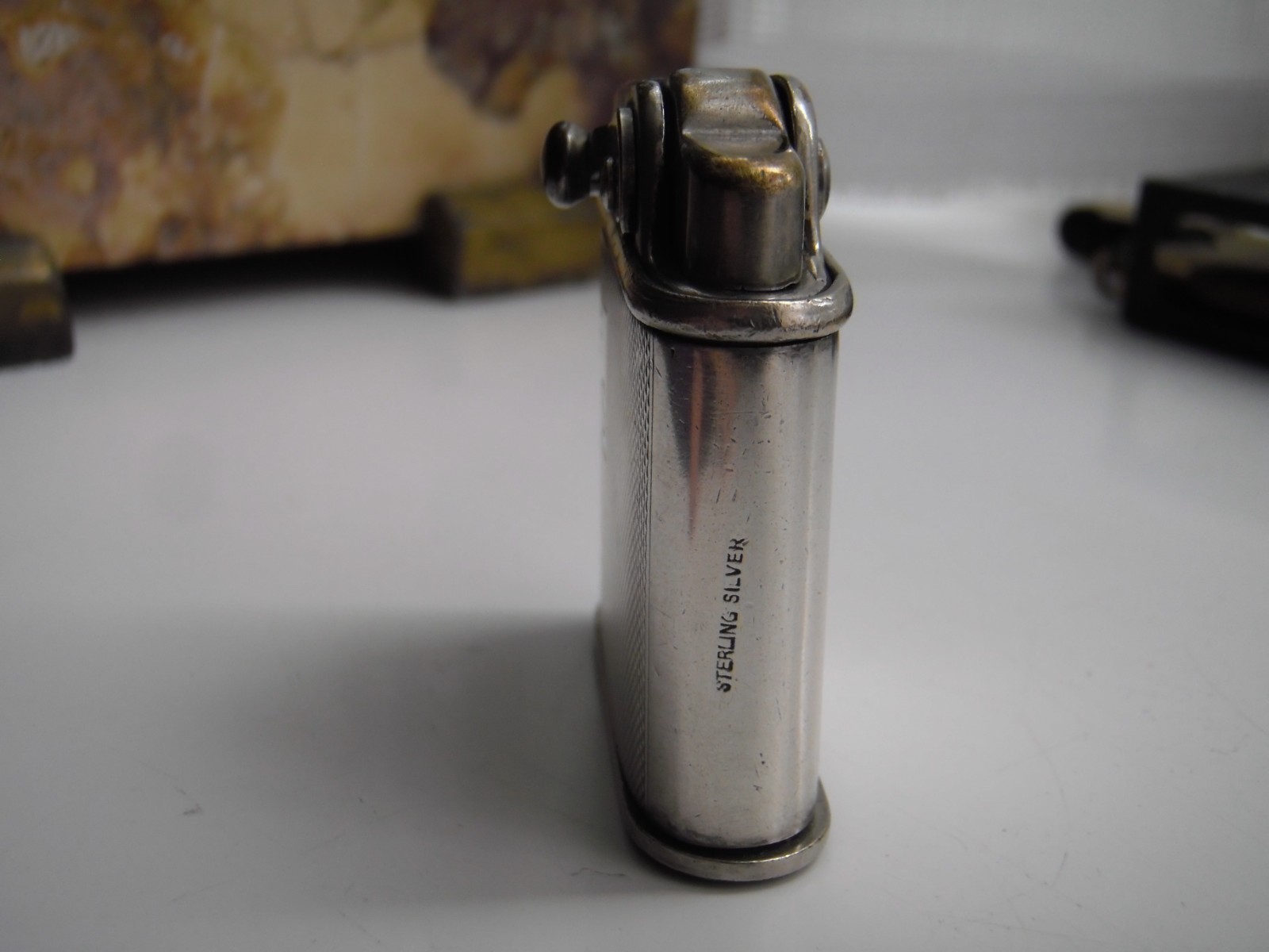 Rare Fork lighter, silver body wrap