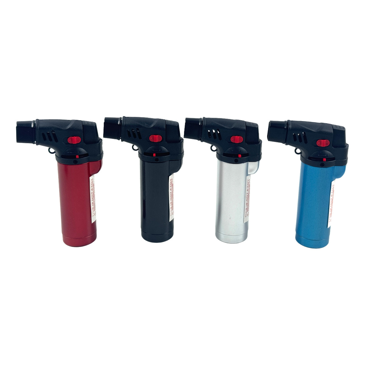 4Pack Jumbo 4″ Jet Flame Torch Gun Lighter Refillable Lockable Windproof-G