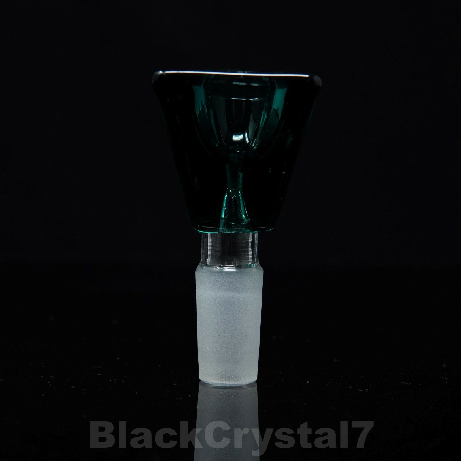 3 inch Handmade Smooth Dark Pyramid Slider 14mm Tobacco Smoking Bowl Glass Pipes
