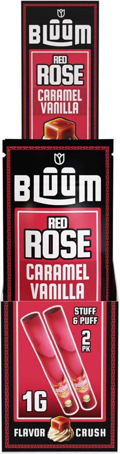 BLUUM | Red Rose Cone | Handcrafted Flower Petal Prerolled | 10 Pack, 20 Rolls