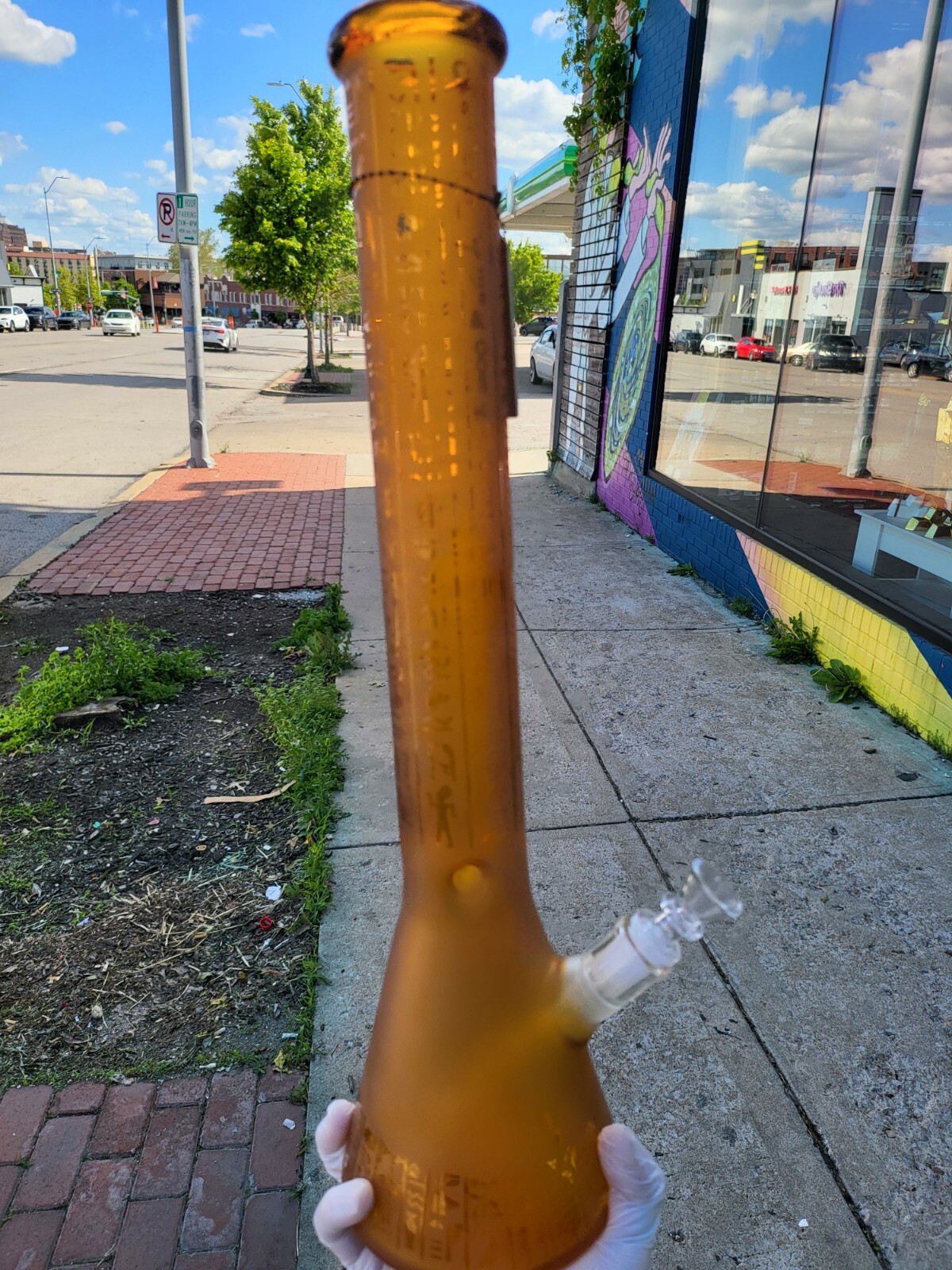 14″ inch Glass Water Pipe Bong Beaker Style