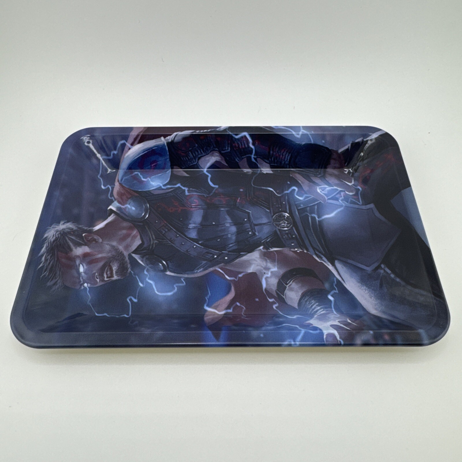 NEW METAL ROLLING TRAY SMALL 7” X 5” PREMIUM DESIGN GOD OF THUNDER