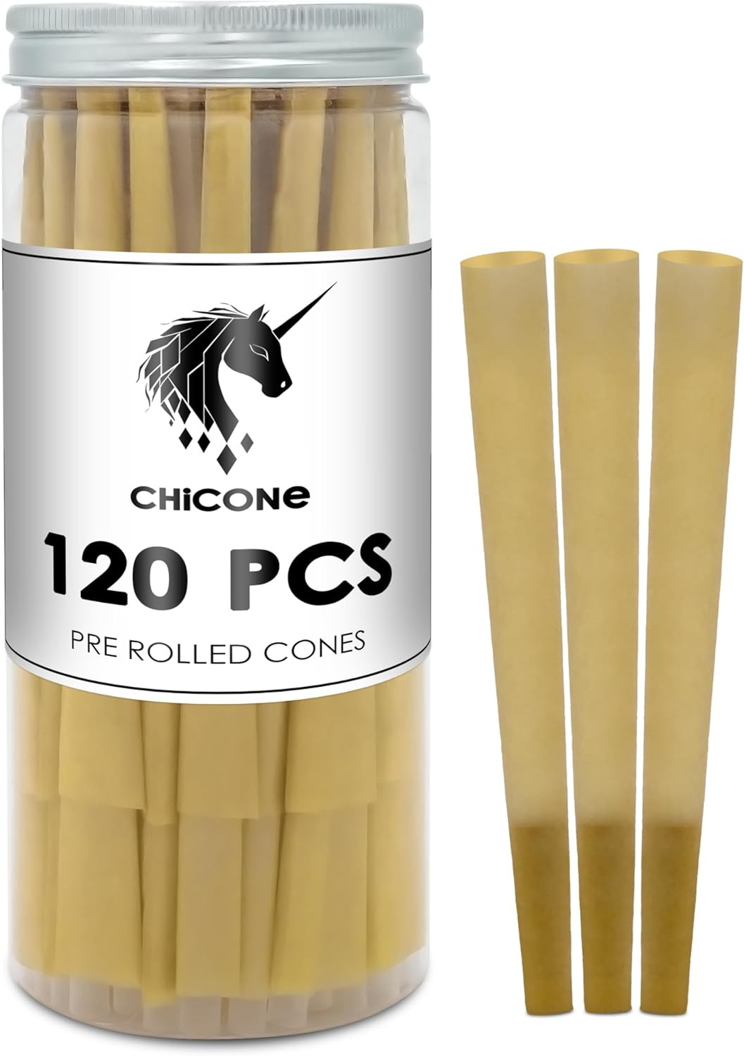King Size Rolling Papers | Pre Rolled Cones | 120 Pack | Slow Burning…