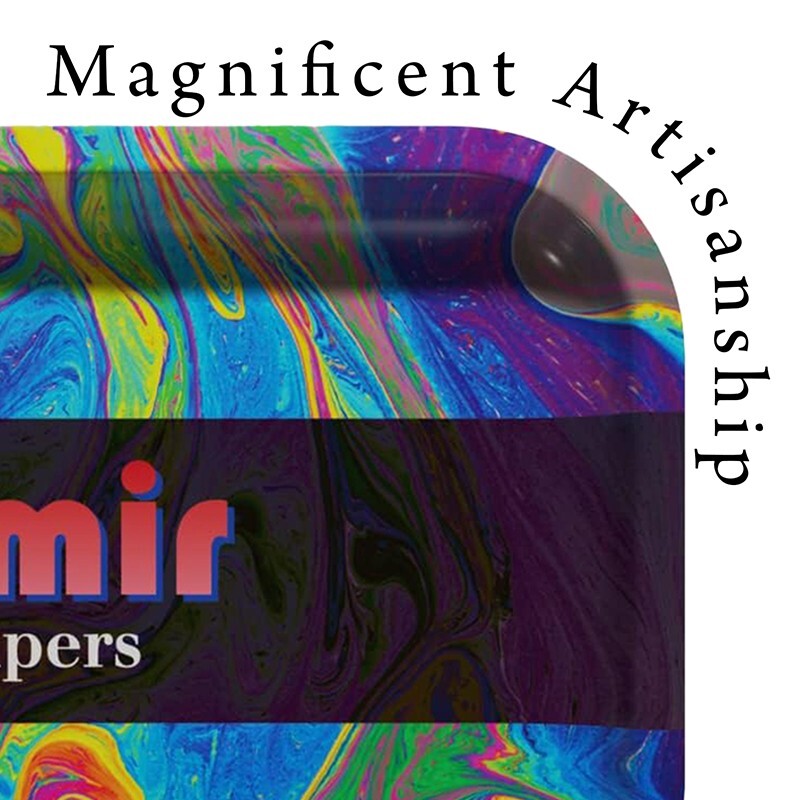 Kashmir Rolling Trays Multipurpose Metal Tray Perfect for Serving Set of 3 Count
