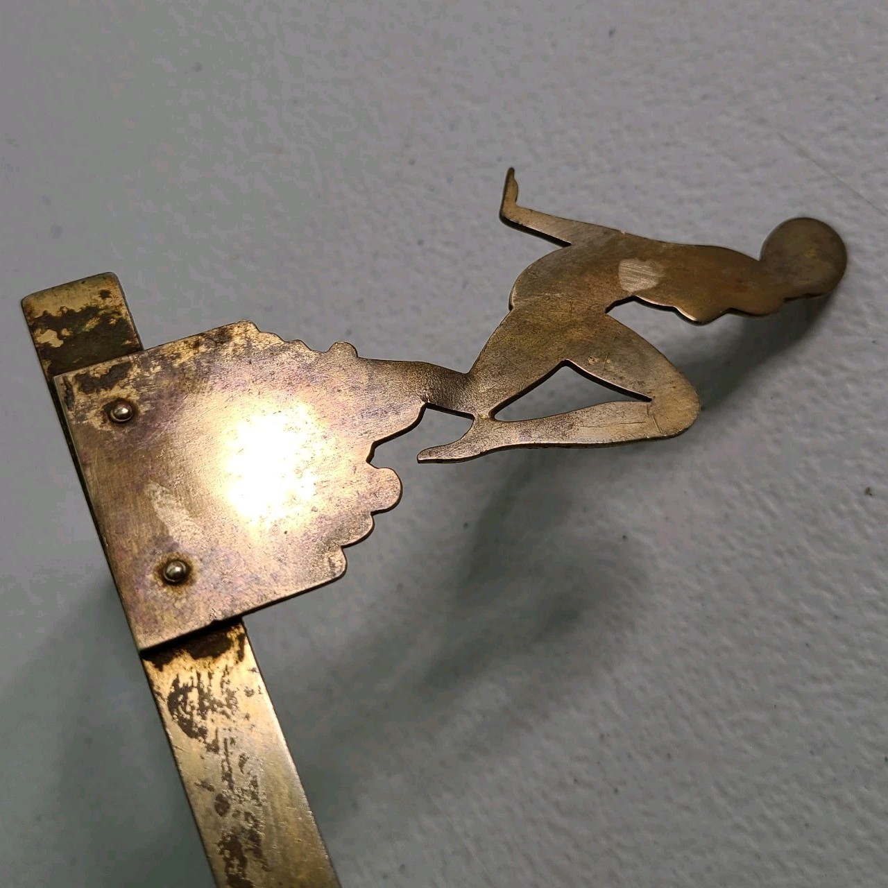 Art Deco Nude 1930s Brass Ashtray Frame Holder