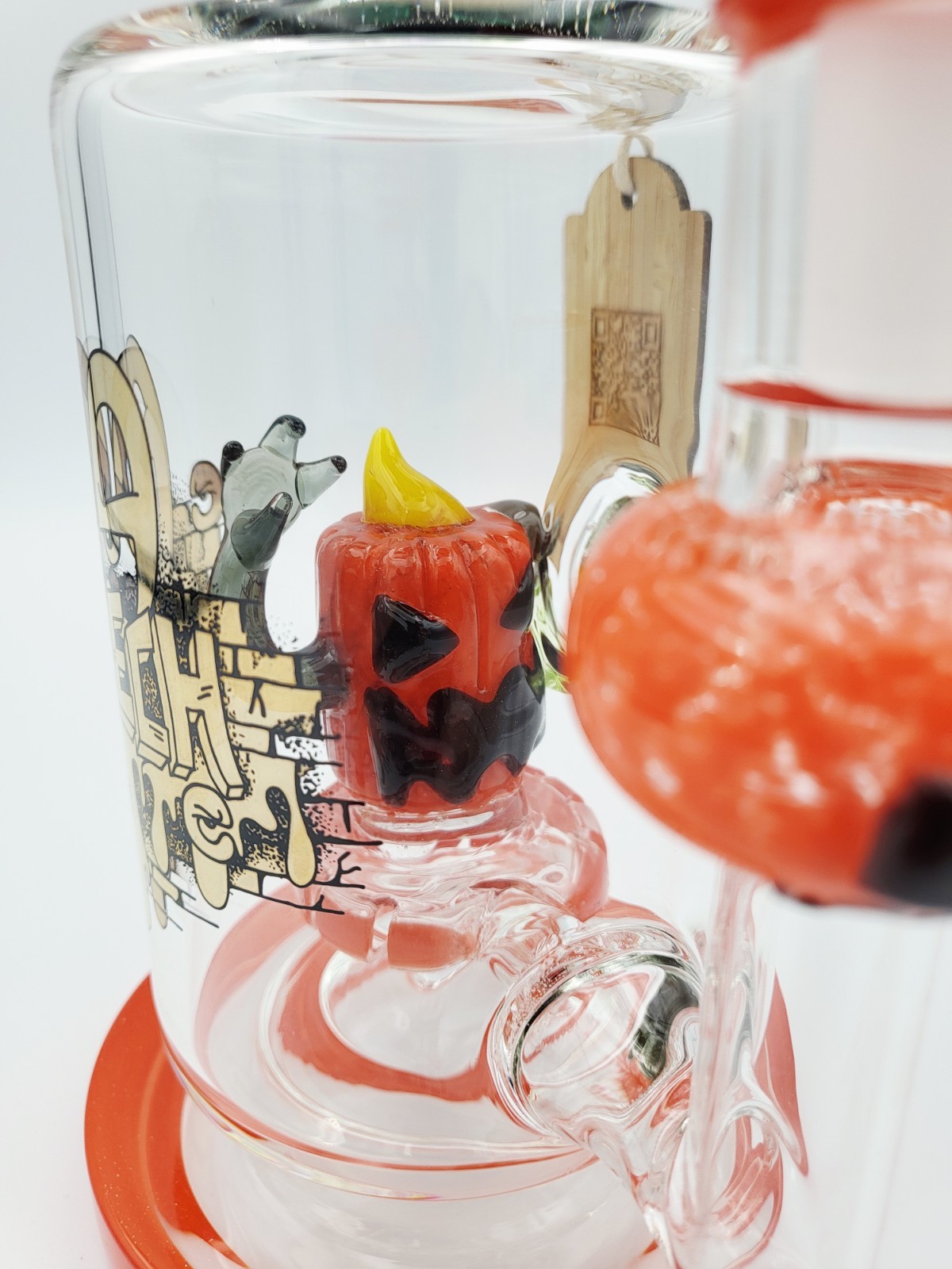 Cheech Glass 12″ Halloween Pumpkin Glass Water Pipe Hookah Bong Heady Rig