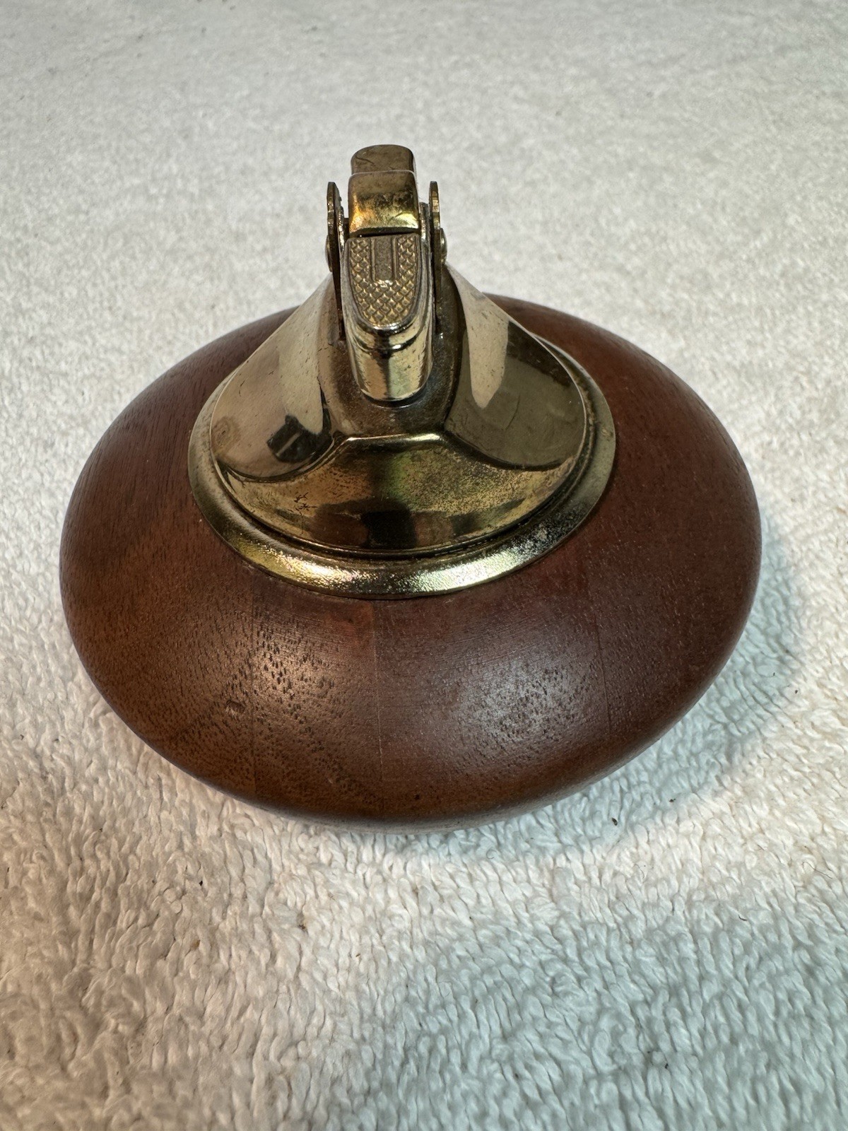 Table Top Lighter With Heirloom Walnut Base DIDWare Model 6000 Works FREE SHIP