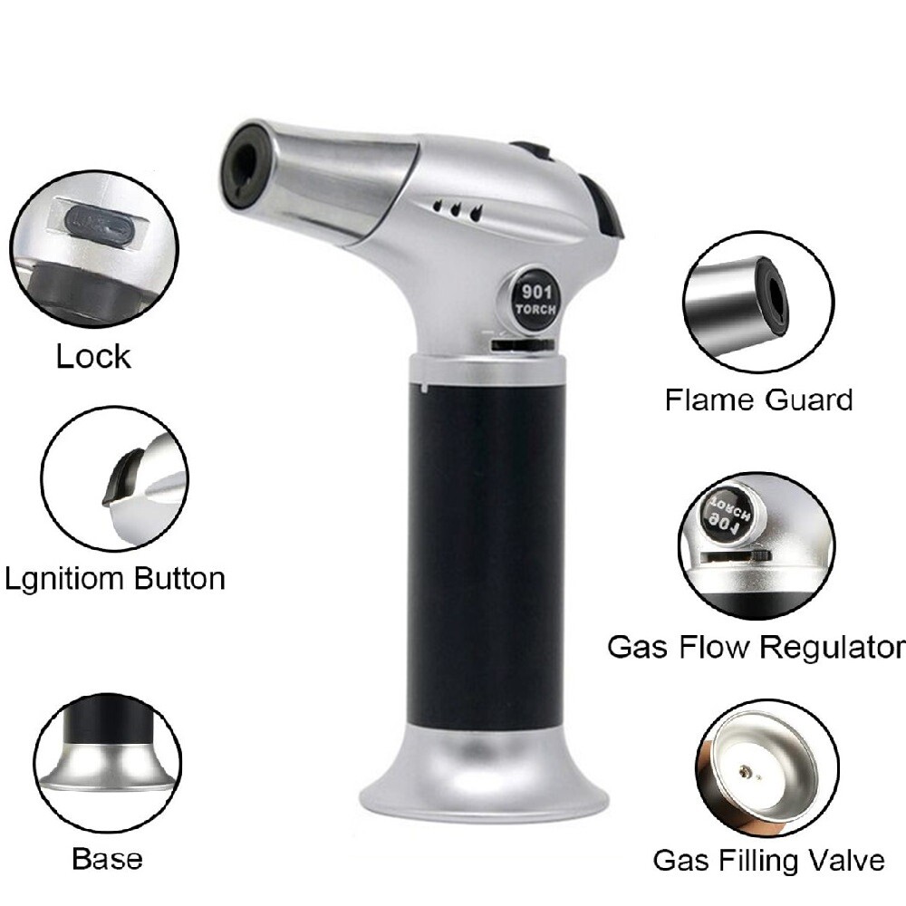 Torch Lighter Jet Gun Welding Adjustable Flame Windproof Refillable Gas Butane ✔