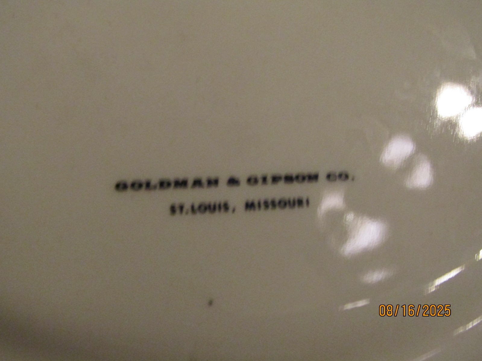 Vintage Narco 1920 1970 8.5″ Ashtray Goldman & Gipson Co St Lous