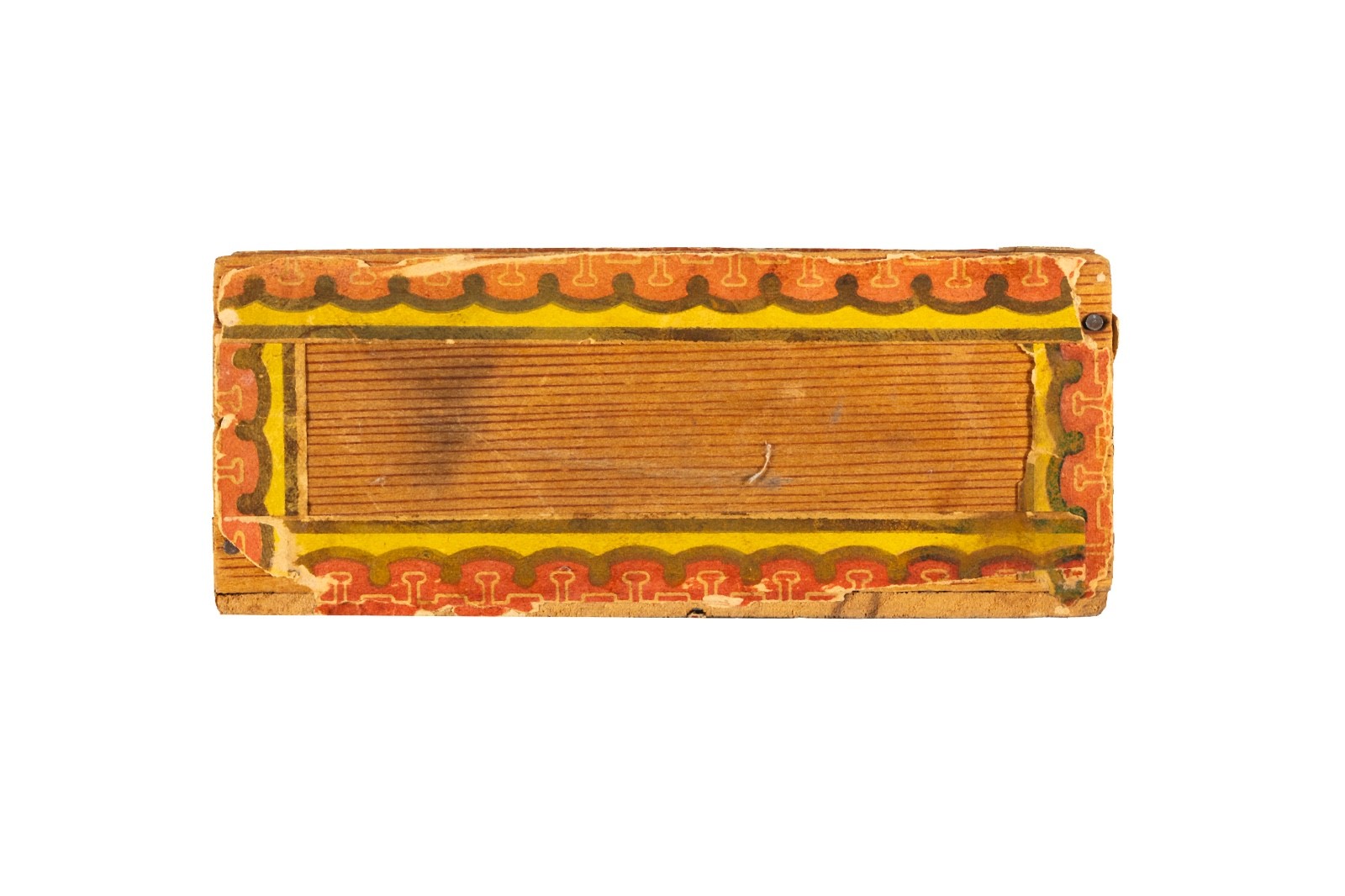 Scarce 1900s “Old Dad” 50 cedar cigar box is in fair condition