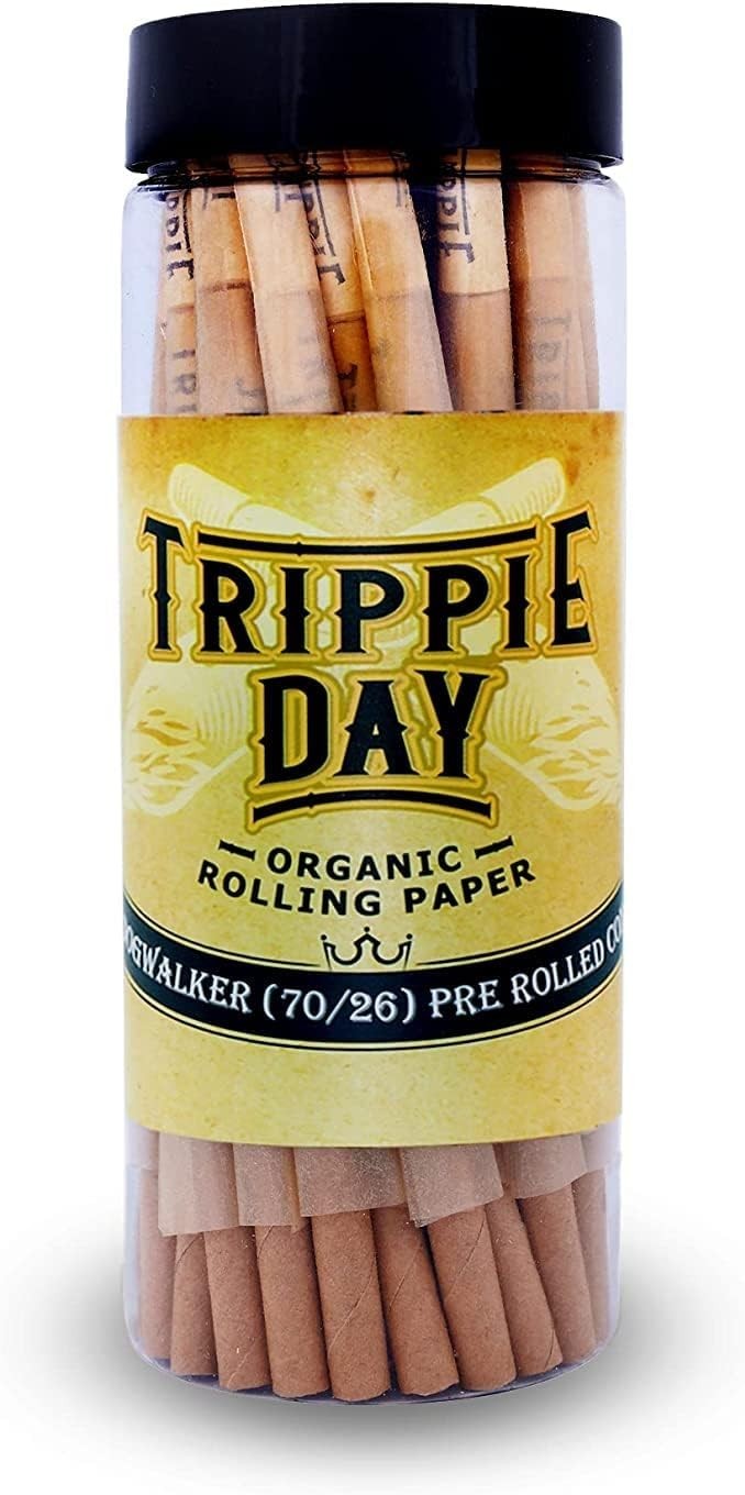 Single Size Dogwalker Pre Rolled Cones | 75 Pack | Classic Pre Rolled Papers wit