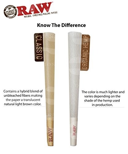 Authentic RAW Organic King Size Hemp Pre-Rolled Cones 200 Pack & Free Shipping