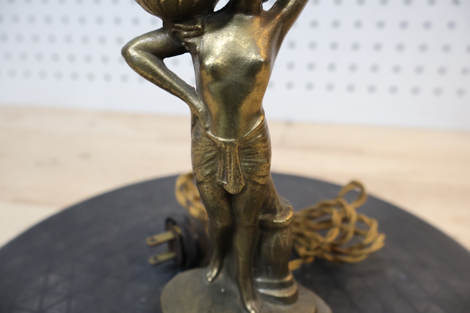 Rare Figural Art Nouveau “Just-Tip-It” Elec Cigar Lighter H. Herschberg & Co.