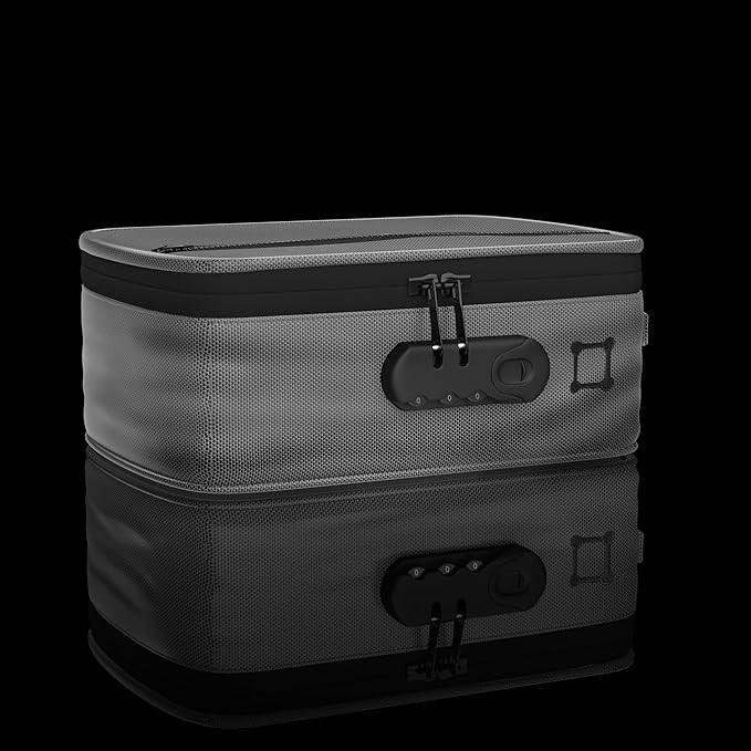 BLACKBOX – Smell Proof Stash Box by Kulbi – Lockable Storage Container
