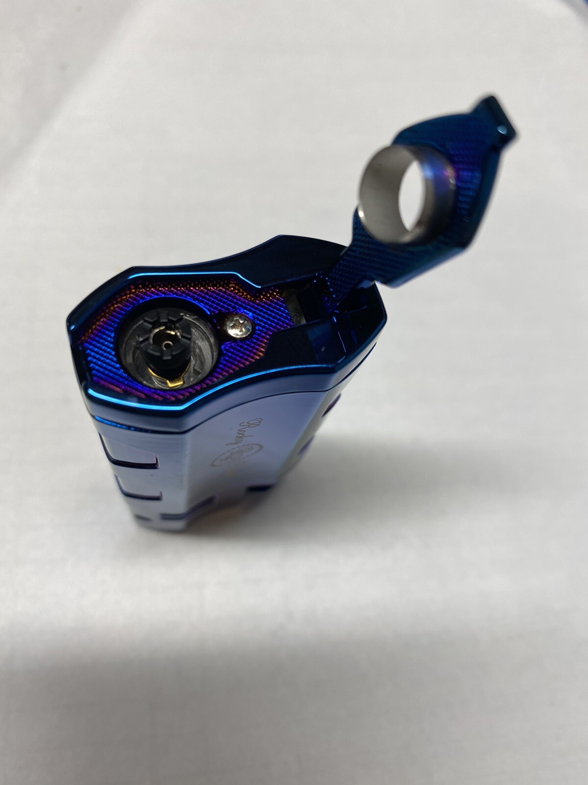 Rocky Patel Hex Series Lighter – Blue Ice – Triple Jet – New