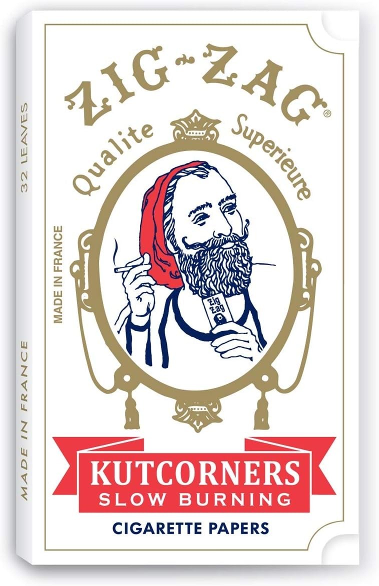 ZIG-ZAG Rolling Papers – Original Kutcorner – 70mm – 32 Count (Pack of 6)