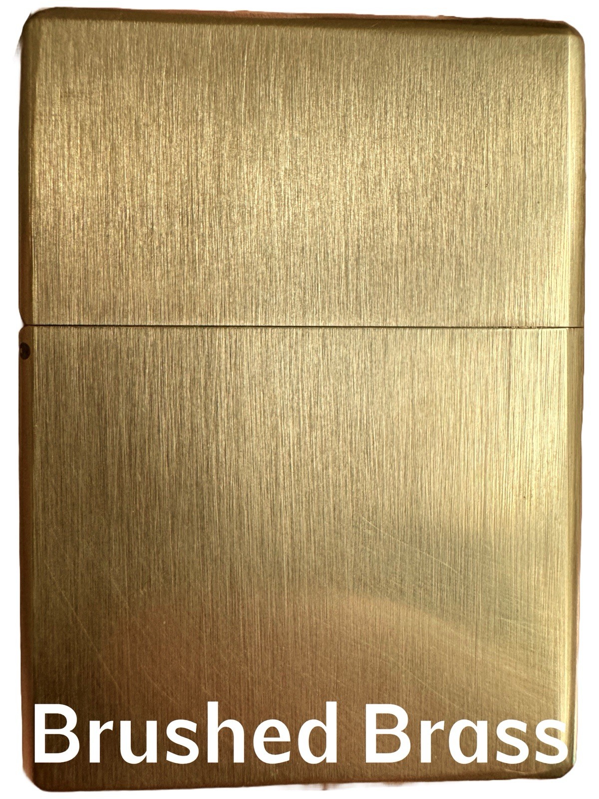 CNC Machined Brass Lighters. Brushed Finish. The “Scruff”. Custom Zippo Insert.
