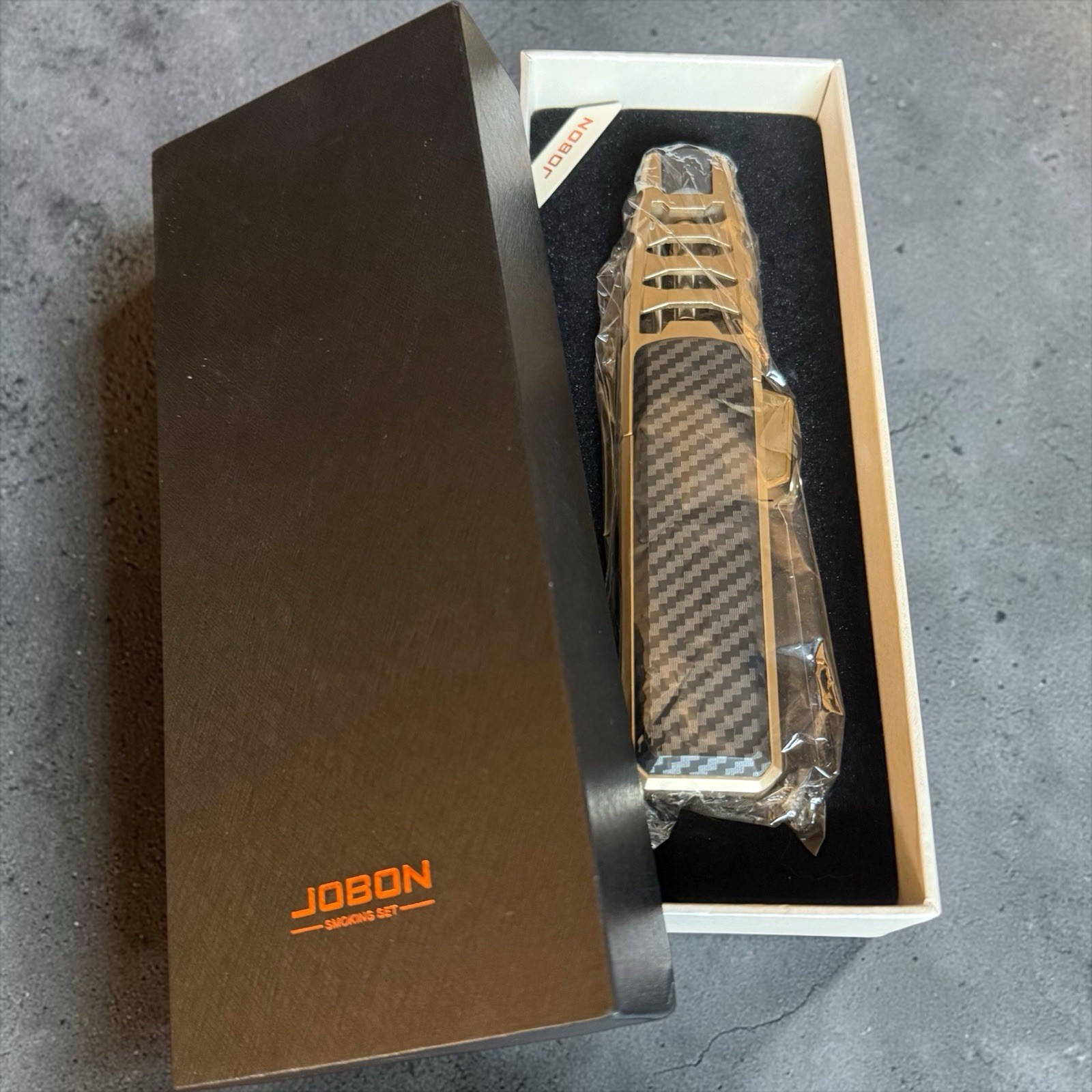 New JOBON Torch Turbo Windproof Spray Lighter Kitchen-BBQ-Cigar Jet Flame