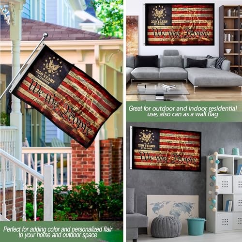 250 Anniversary Usa Flag, Commemorative House Flags, Two-sided Design 3×5 DS5