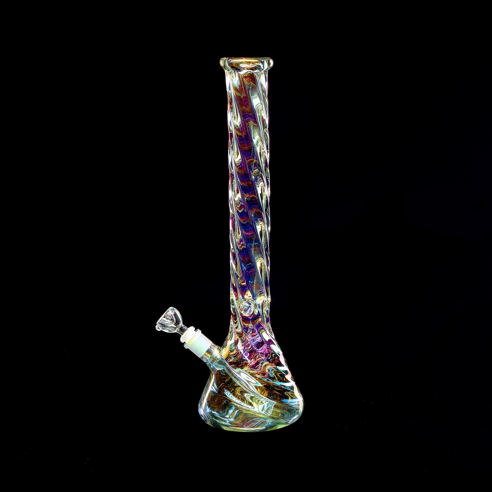 18″ Heavy Glass Bong Tobacco Smoking Water Pipes Hookah Bongs Bowl