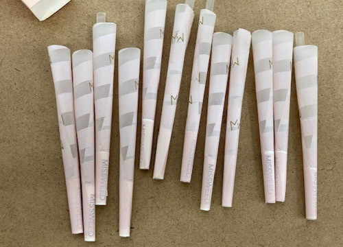 Pre Rolled Cones Pink King Size Natural Rolling Paper 12 Cones NEW!