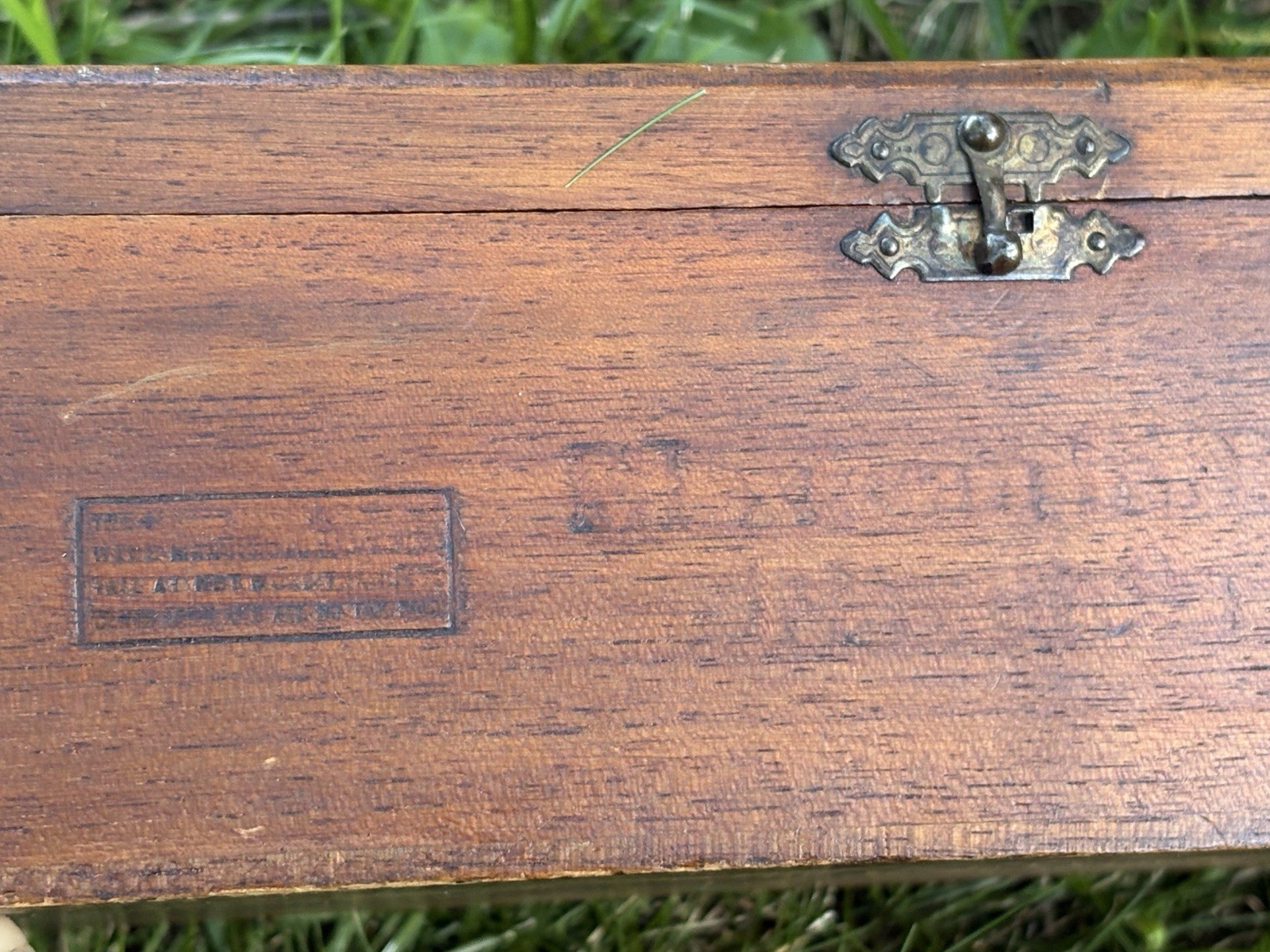 Antique Wood Cigar Box Mexican Filler Panetela Blended 5 Cent Dovetail 1930s