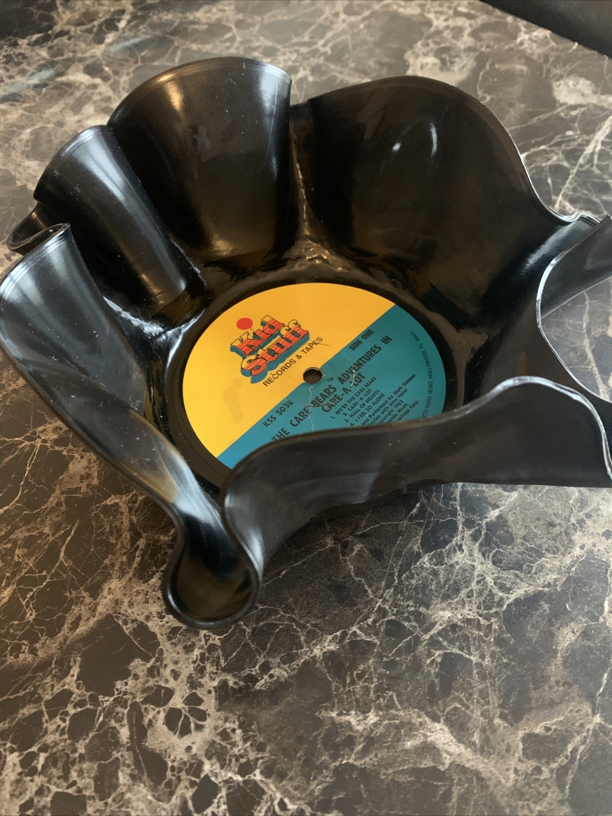 Vinyl Ashtray {record} Homemade VG