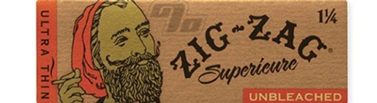 😎FULL BOX ZIG ZAG UNBLEACHED SUPERIEURE PAPERS✨1 ¼ SIZE✨48 BOOKLETS