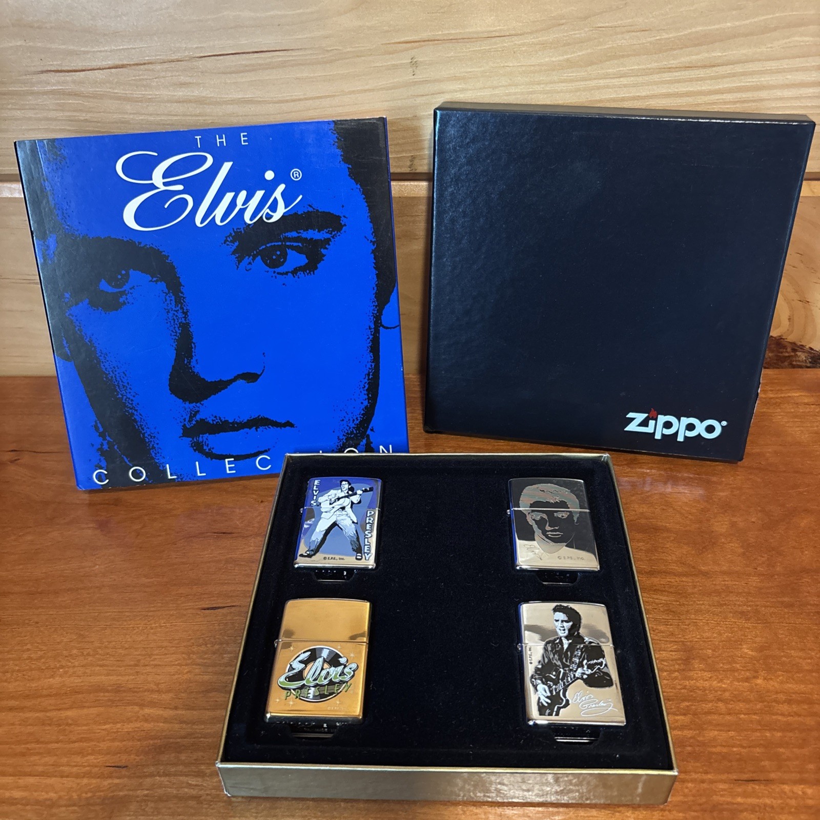 Zippo ~ The Elvis Collection ~ A Tribute To Elvis (2000) 4 Lighter Set