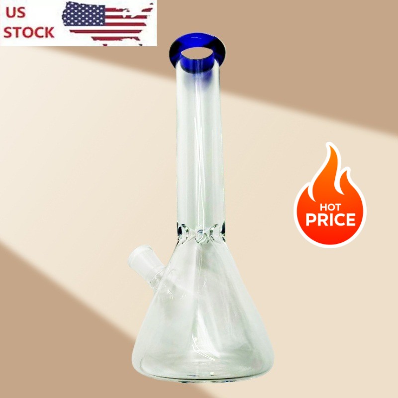 10″ Heavy Duty Glass Bong Glass Water Pipe Smoking Tobacco Pipe Beaker 14MM Bowl
