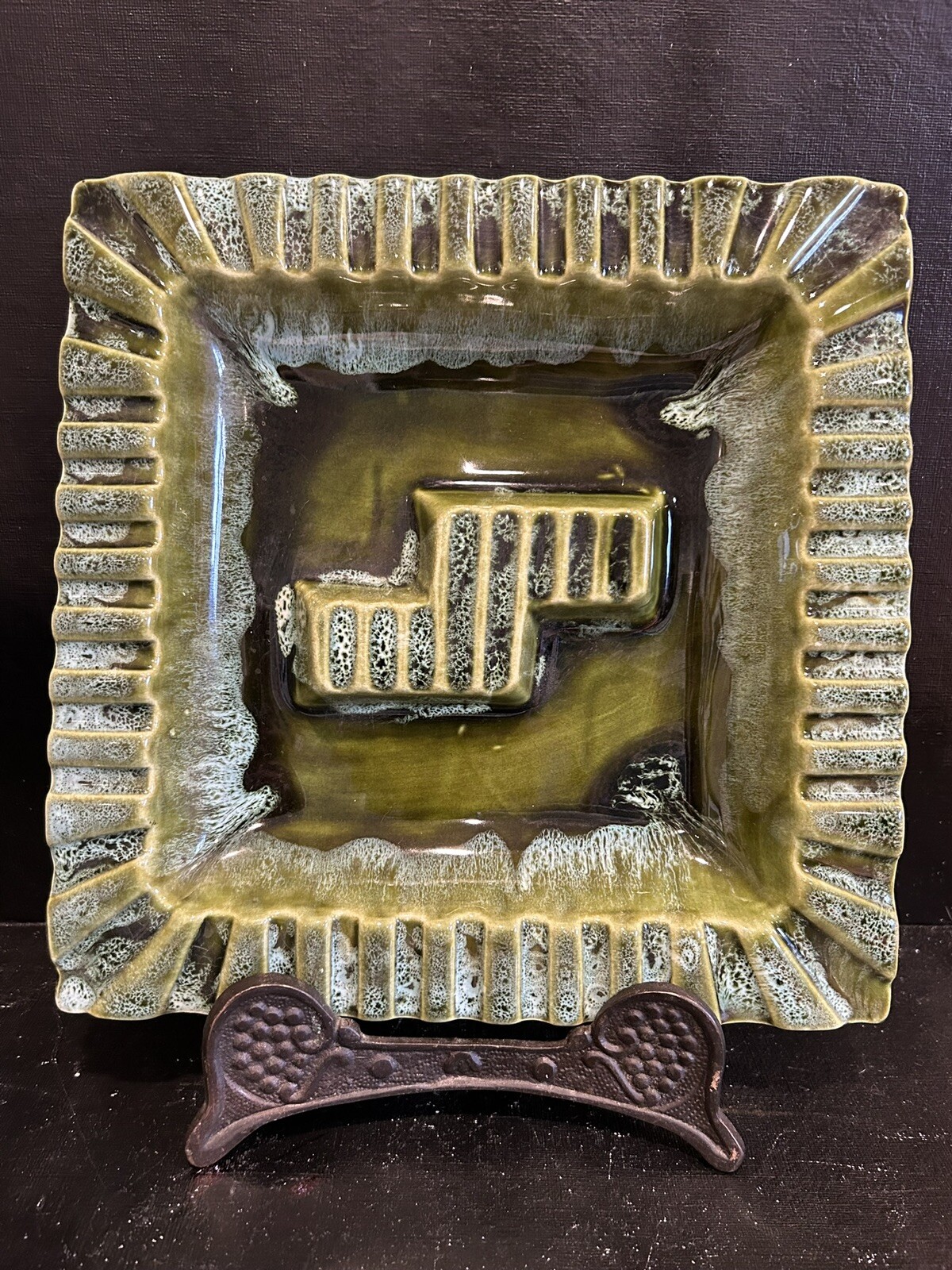 MCM Marcia Of California Ashtray Green And Blue