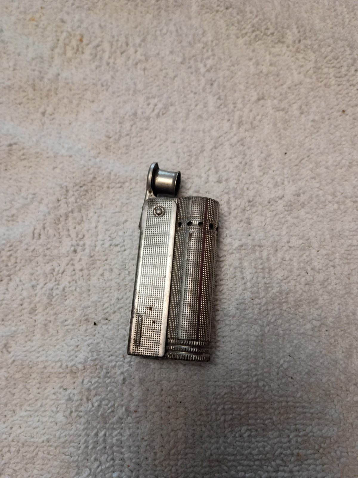 Vintage Silver Metal Pocket Lighter – Silver Tone Metal Lighter for Pocket Carry
