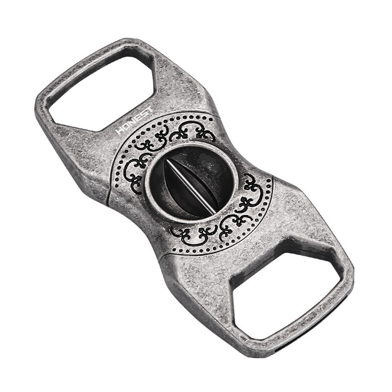 Vintage Stainless Steel Cigar Cutter 23MM V-Cut Premium Guillotine Cigar Tool