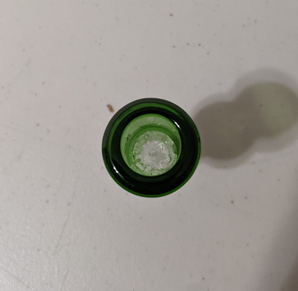 14mm Glass Thick Screen Slide BOWL Male for Water Pipe Bong (1 – ONE) Green