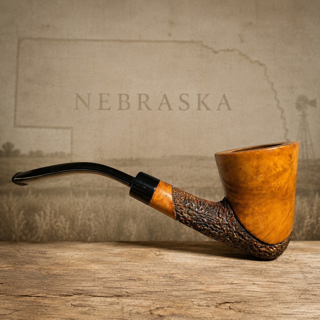 REDUCED Artesian Dublin Reclaimed Briar Estate Pipe Handcrafted Rusticated Bowl