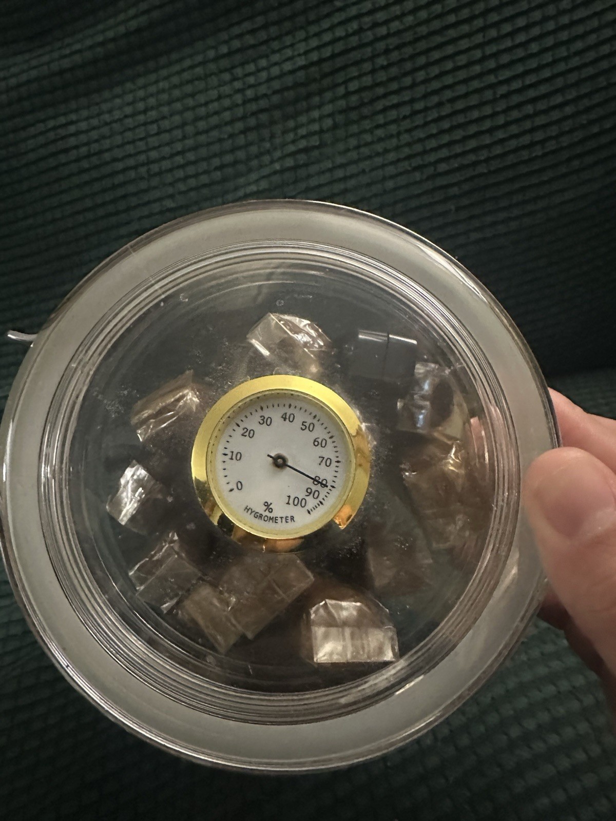 Acrylic Cigar Humidor Jar/case/with Humidifier and Hygrometer,humidor Can Hol…