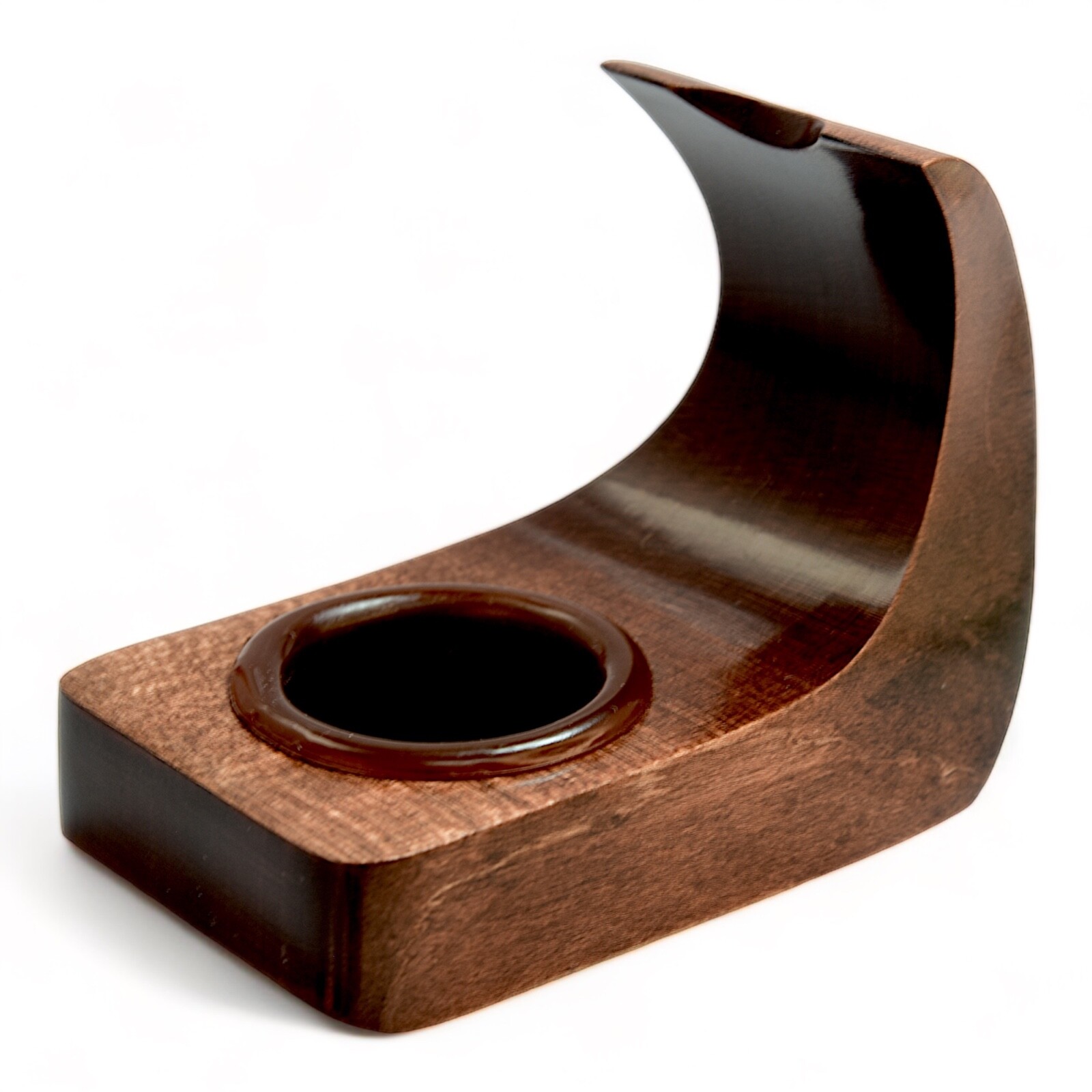Smoking tobacco wooden pipe rack for 1 pipe handmade from Ukraine
