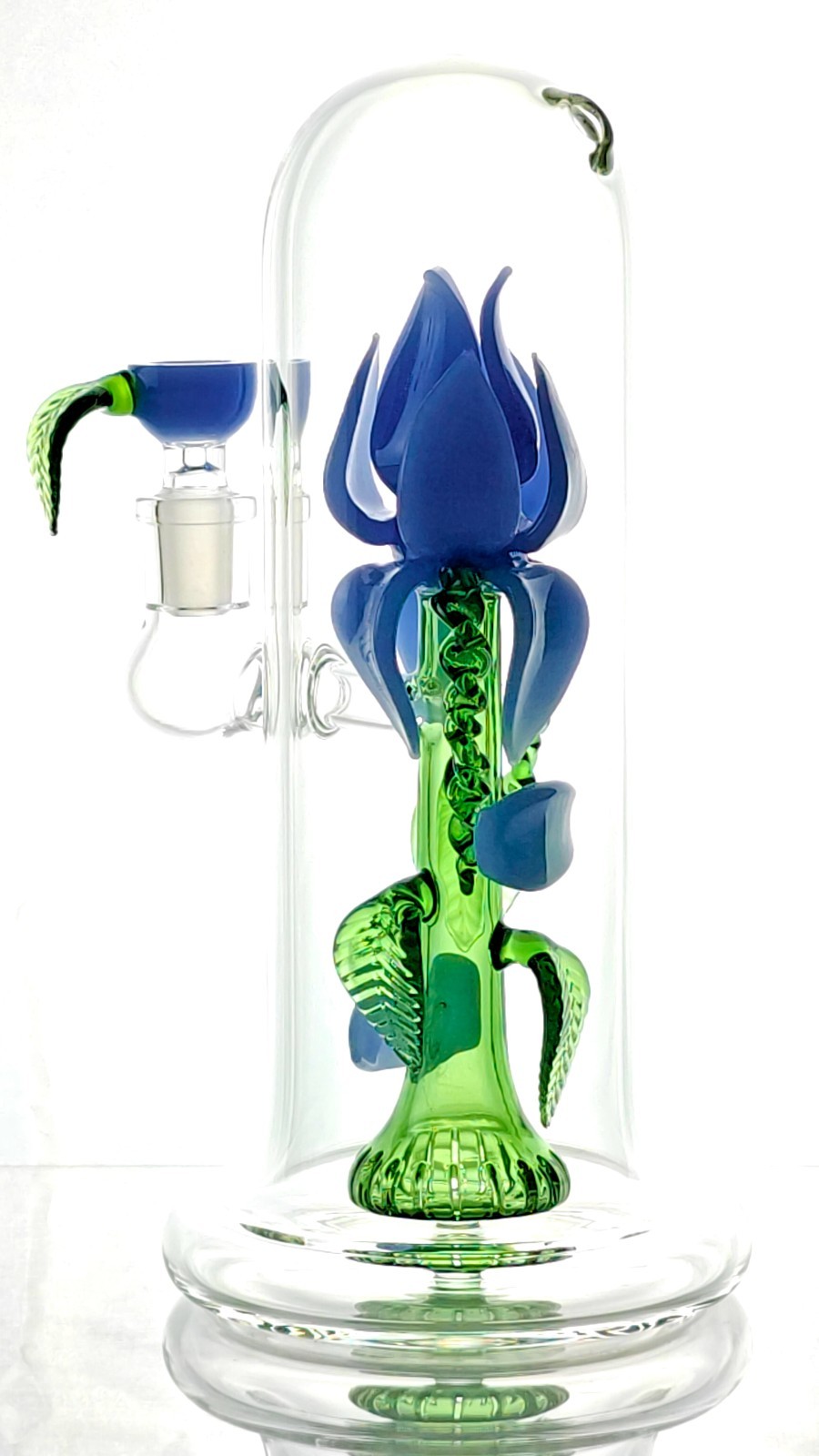 Flower Vase Water Pipe Bong | 9″ Tall, Red, w/Showerhead Perc | 5mm Thick Glass