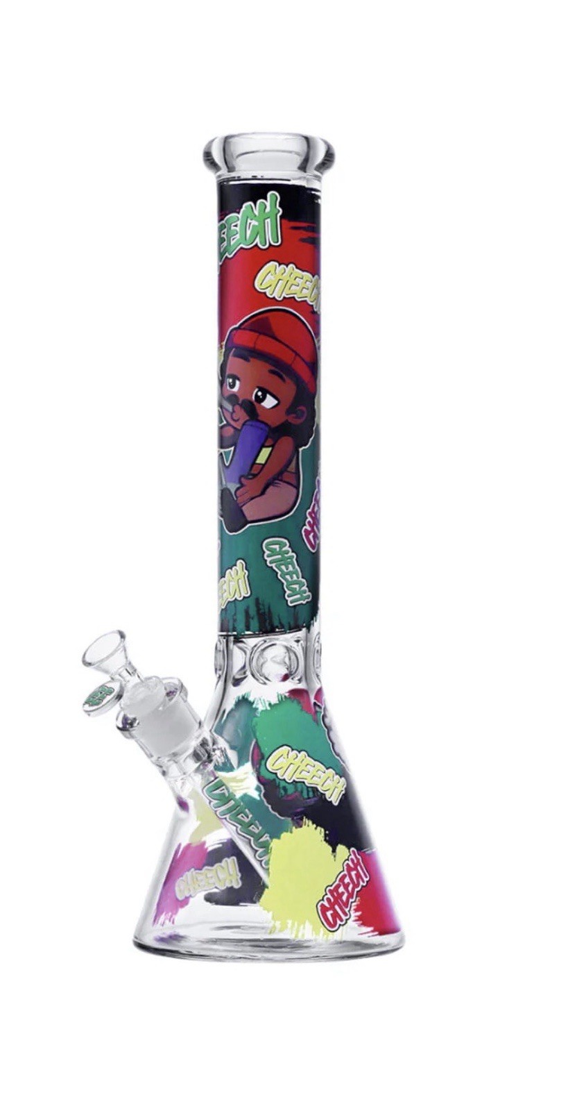 Cheech & Chong THICK Glass Stoners in Space Beaker Bong – 16in 🔥🔥💨💨