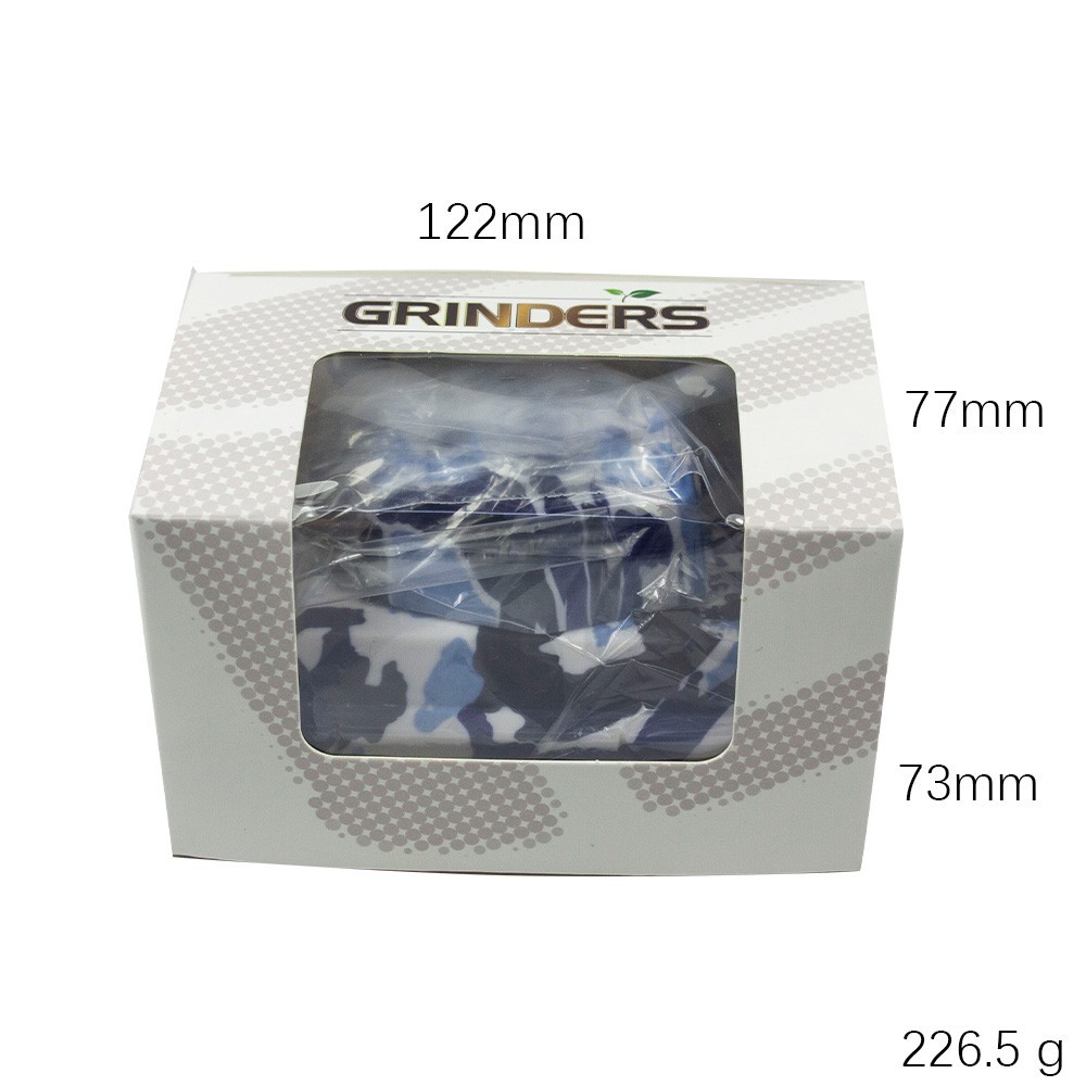 Camo Tank 4pc Metal Herb Spice tobacco Grinder with pipe glass bowl Novelty gift